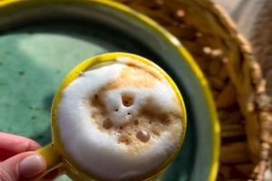 Preparing Coffee in Ceramic Dishes in Sand