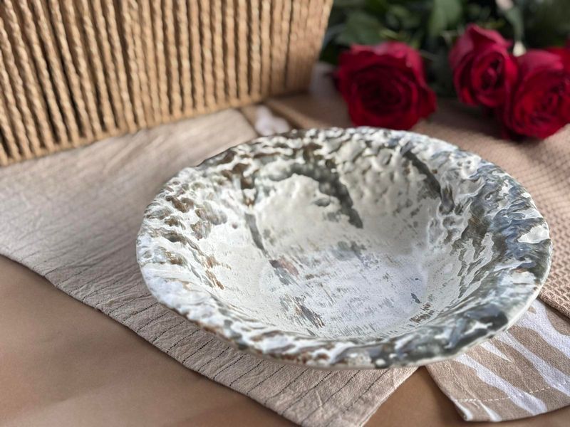 Тарілка Глибока LAVA 500 мл Milk Stone 00596 фото