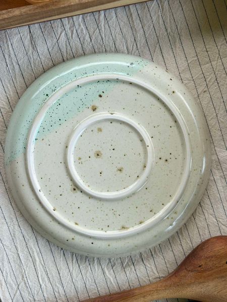 Round Plate with Rim 25 cm Sand Dragon