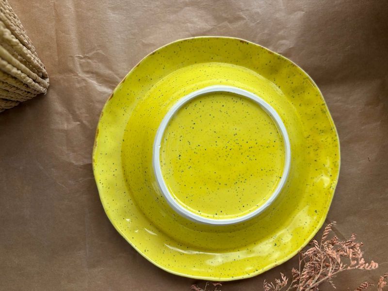 Тарілка для подачі Корал 450 мл Freedom Yellow Ексклюзив 03300 фото