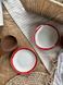 Small Plate 13 cm Cappuccino Red