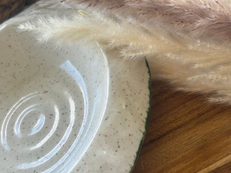 Serving Plate Coral 750 ml Green Barberry