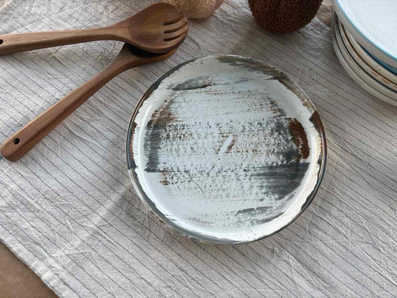 Тарелка Круглая с бортиком 25 см Milk Stone 03156 фото