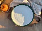 Round Plate 24 cm Cappuccino Olive