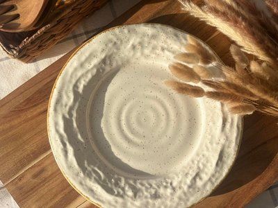 Тарілка Столова Корал 26 см Cream Коричневий Лофт 03750 фото